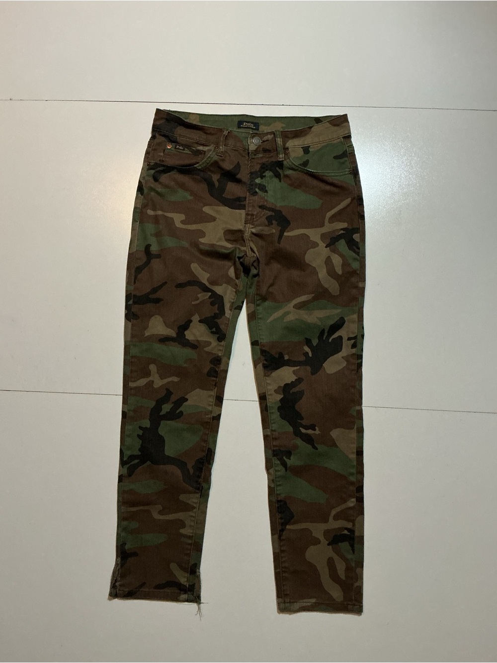 Polo Ralph Lauren The Sullivan Slim Woodland Camouflage Camo Denim Jeans